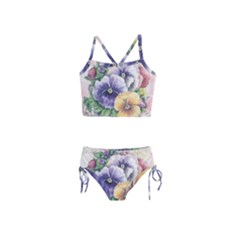 Lowers Pansy Girls  Tankini Swimsuit