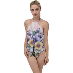 Lowers Pansy Go With The Flow One Piece Swimsuit by vintage2030