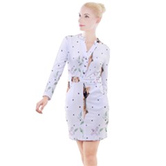 Retro 1410690 1920 Button Long Sleeve Dress