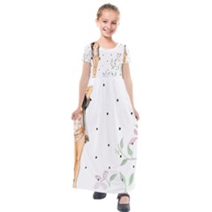 Retro 1410690 1920 Kids  Short Sleeve Maxi Dress