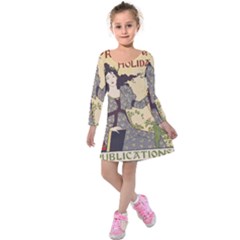 Vintage 1395178 1280 Kids  Long Sleeve Velvet Dress