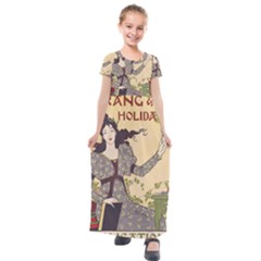 Vintage 1395178 1280 Kids  Short Sleeve Maxi Dress