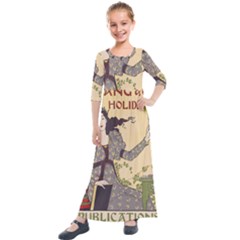 Vintage 1395178 1280 Kids  Quarter Sleeve Maxi Dress