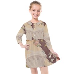 Vintage 1370065 1920 Kids  Quarter Sleeve Shirt Dress