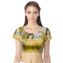 Vintage 1395176 1280 Short Sleeve Crop Top by vintage2030