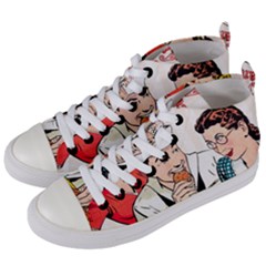 Retro 1326258 1920 Women s Mid-top Canvas Sneakers by vintage2030