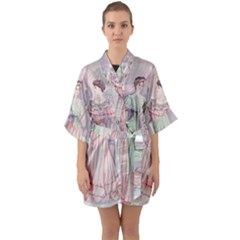 Vintage 1331476 1920 Quarter Sleeve Kimono Robe