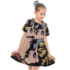 Kiss Kiss Kids  Short Sleeve Shirt Dress