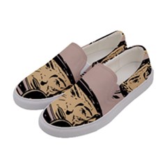 Astronaut Retro Women s Canvas Slip Ons by vintage2030