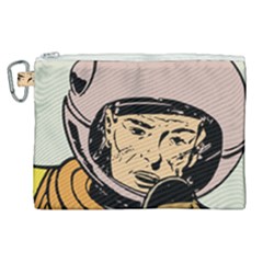 Astronaut Retro Canvas Cosmetic Bag (xl)