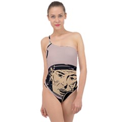 Astronaut Retro Classic One Shoulder Swimsuit