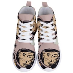 Astronaut Retro Women s Lightweight High Top Sneakers