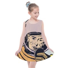 Astronaut Retro Kids  Summer Dress