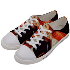 Haloweencard2 Women s Low Top Canvas Sneakers by vintage2030