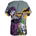 Playing Skeleton Women s Oversized Tee View2