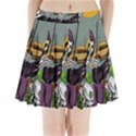 Playing Skeleton Pleated Mini Skirt View1