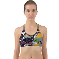 Playing Skeleton Back Web Sports Bra