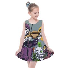 Playing Skeleton Kids  Summer Dress