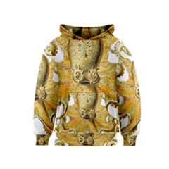 Gold Octopus Kids  Pullover Hoodie by vintage2030