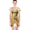 Gold Octopus Short Sleeve Bodycon Dress View1