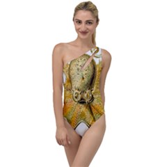 Gold Octopus To One Side Swimsuit