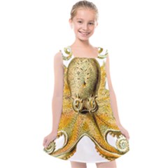 Gold Octopus Kids  Cross Back Dress