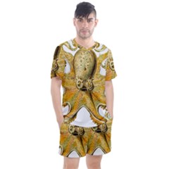 Gold Octopus Men s Mesh Tee And Shorts Set