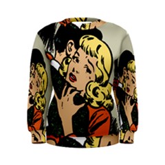 Hugging Retro Couple Women s Sweatshirt by vintage2030