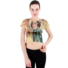 Cosmopolitan Fc November 1917 Crew Neck Crop Top by vintage2030