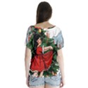 Christmas 1912802 1920 V-Neck Flutter Sleeve Top View2