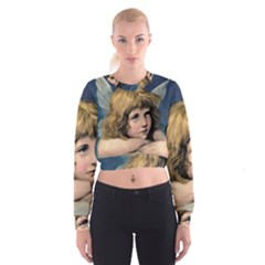 Angel 1866592 1920 Cropped Sweatshirt by vintage2030