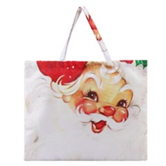 Santa Claus 1827265 1920 Zipper Large Tote Bag by vintage2030