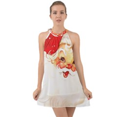 Santa Claus 1827265 1920 Halter Tie Back Chiffon Dress by vintage2030