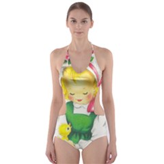 Girl 1731722 1920 Cut-out One Piece Swimsuit by vintage2030