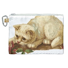 Cat 1827211 1920 Canvas Cosmetic Bag (xl) by vintage2030