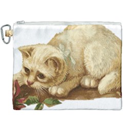 Cat 1827211 1920 Canvas Cosmetic Bag (xxxl) by vintage2030