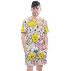 Rabbits 1731749 1920 Men s Mesh Tee And Shorts Set