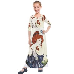 Vintage 1650593 1920 Kids  Quarter Sleeve Maxi Dress