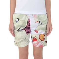 Elephant 1650653 1920 Women s Basketball Shorts by vintage2030