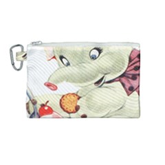 Elephant 1650653 1920 Canvas Cosmetic Bag (medium)