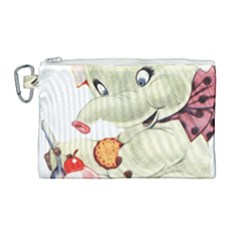 Elephant 1650653 1920 Canvas Cosmetic Bag (large)