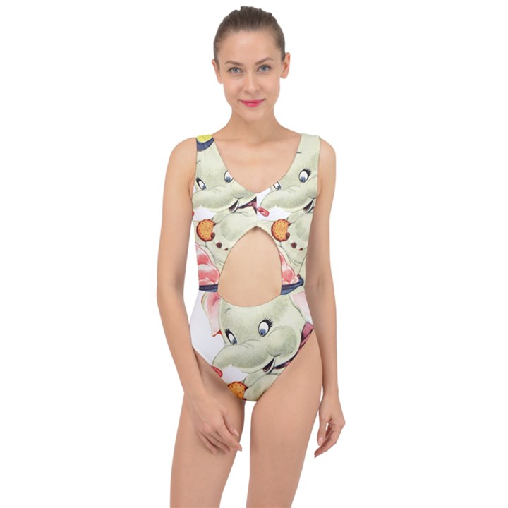 Elephant 1650653 1920 Center Cut Out Swimsuit