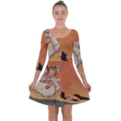 Halloween 1461955 1920 Quarter Sleeve Skater Dress