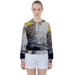 Owl 1462736 1920 Women s Tie Up Sweat