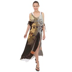 Owls 1461952 1920 Maxi Chiffon Cover Up Dress