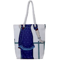 Lady 1318887 1920 Full Print Rope Handle Tote (small) by vintage2030