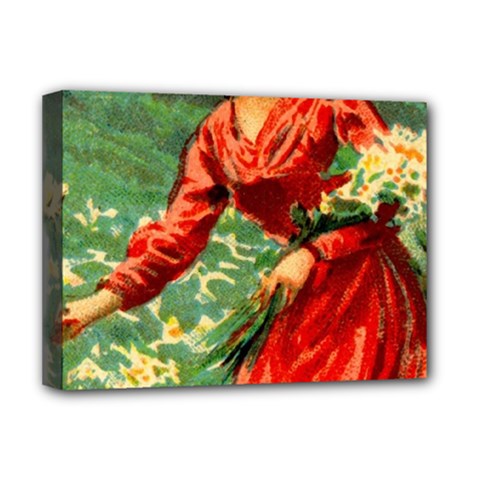 Lady 1334282 1920 Deluxe Canvas 16  X 12  (stretched)  by vintage2030