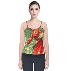 Lady 1334282 1920 Velvet Spaghetti Strap Top