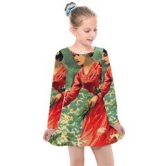 Lady 1334282 1920 Kids  Long Sleeve Dress