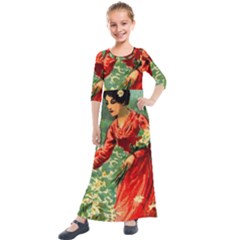 Lady 1334282 1920 Kids  Quarter Sleeve Maxi Dress